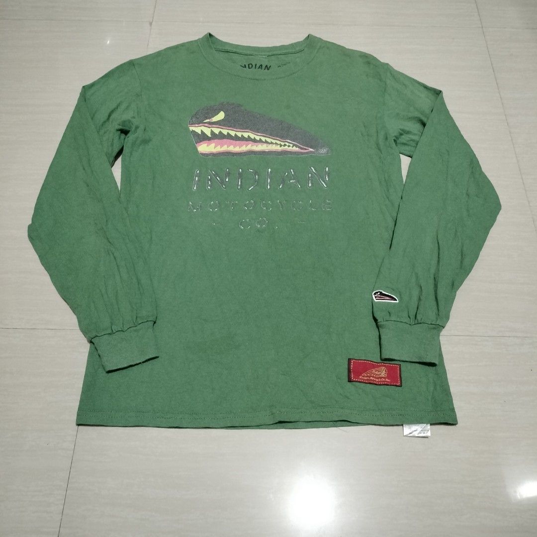 INDIAN MOTORCYCLES LONG SLEEVES (Category: Tshirts & Polo Shirts ) located in Sariaya. Submitted by social_animalz (Listing ID 1468871576, Image 1). Description: 17.5 x 26 shipping fee is not included.