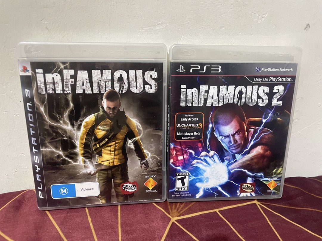 inFAMOUS 1 & 2 (PS3) (Category: PlayStation) located in Marikina City. Submitted by jaysonceli (Listing ID 1468838514, Image 1). Description: inFAMOUS 1&2 - in great condition - tested working - comes with its original manuals Price: 1200 Loc: Marikina/Sampaloc Manila.