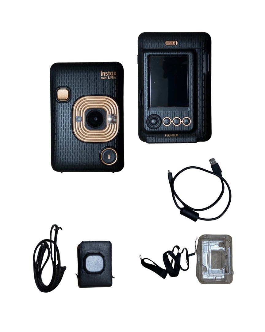 Instax Mini LiPlay (Category: Cameras) located in Las Pinas. Submitted by isobelxcarreon (Listing ID 1468795244, Image 1). Description: Inclusions: Original Charger Tempered Glass Transparent Case Strap Case (Black) Fully functional. No scratches Minor Cosmetic Wear: Silicone cover for the SD card was torn but still covers the port. RFS: Barely being used.