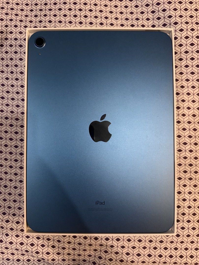 IPad 10th gen 64GB Wifi (Blue) (Category: iPad) located in Quezon City. Submitted by tobieldave-86544 (Listing ID 1468790176, Image 2). Description: • 64GB Wi-Fi only • Blue • Complete with original box, charger and cable • Excellent / new cosmetic condition • CoconutBattery currently shows 0 cycles and 103% measured battery capacity • Meetups in GH preferred so you can test the unit RFS: Gift. It was activated to test last year but never actuall