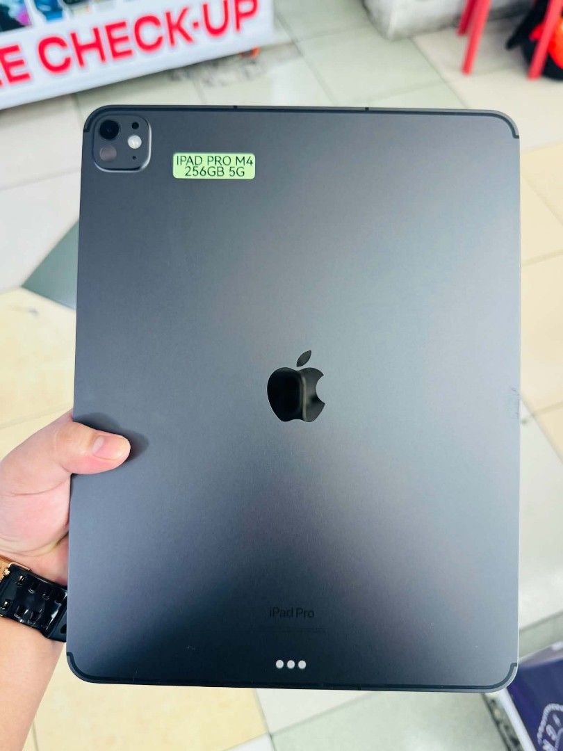 Ipad Pro M4 256gb 13' Cellular No issue (Category: iPad) located in San Juan City. Submitted by keannagadgetph (Listing ID 1468727735, Image 1). Description: Available for today's post! Grab na! Quick info : Ipad Pro M4 13' 256gb 92 bh Cellular 95% Makinis Ntc approved Accepting swap / Trade in / installment / walk in For fast transaction 09777177470 look for alyanna Fb page : javeds gadget shop.