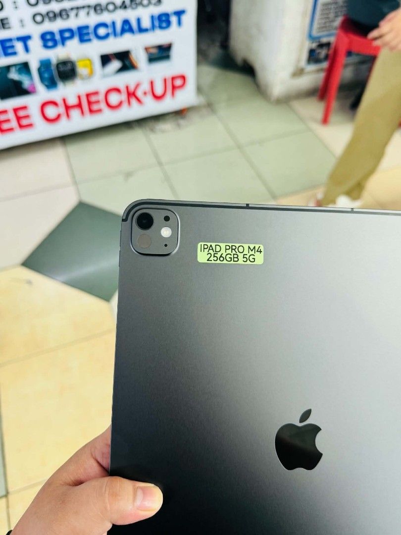 Ipad Pro M4 256gb 13' Cellular No issue (Category: iPad) located in San Juan City. Submitted by keannagadgetph (Listing ID 1468727735, Image 3). Description: Available for today's post! Grab na! Quick info : Ipad Pro M4 13' 256gb 92 bh Cellular 95% Makinis Ntc approved Accepting swap / Trade in / installment / walk in For fast transaction 09777177470 look for alyanna Fb page : javeds gadget shop.
