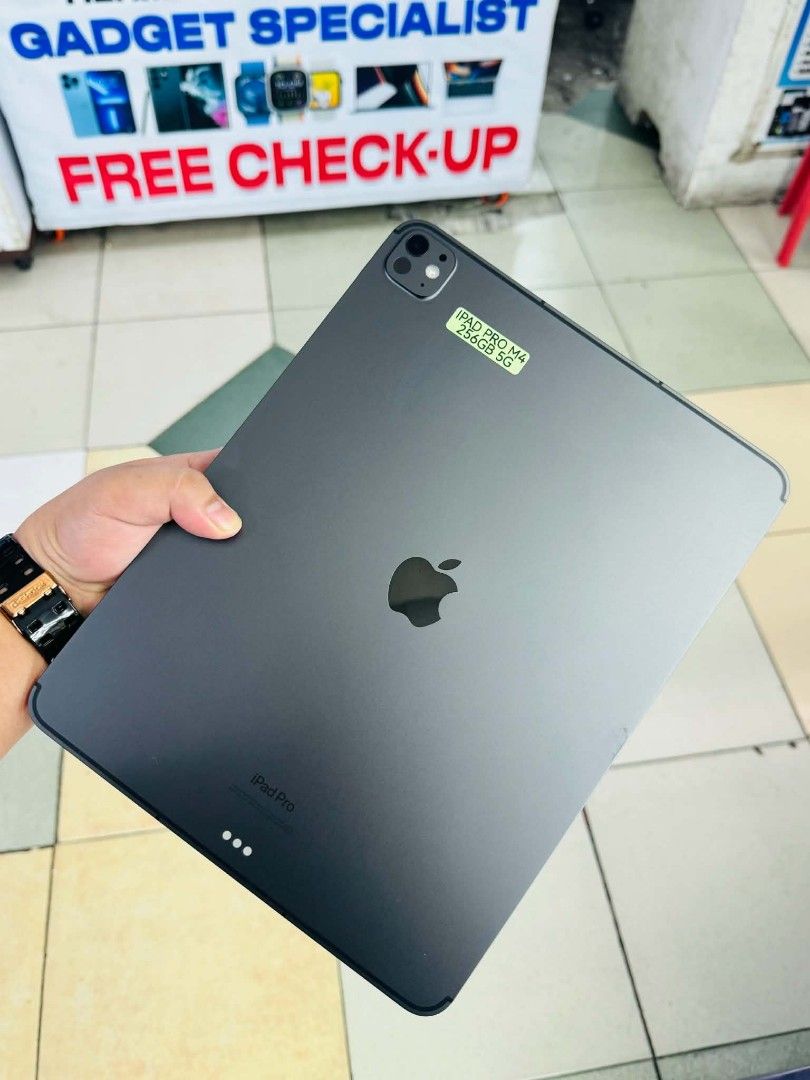 Ipad Pro M4 256gb 13' Cellular No issue (Category: iPad) located in San Juan City. Submitted by keannagadgetph (Listing ID 1468727735, Image 2). Description: Available for today's post! Grab na! Quick info : Ipad Pro M4 13' 256gb 92 bh Cellular 95% Makinis Ntc approved Accepting swap / Trade in / installment / walk in For fast transaction 09777177470 look for alyanna Fb page : javeds gadget shop.