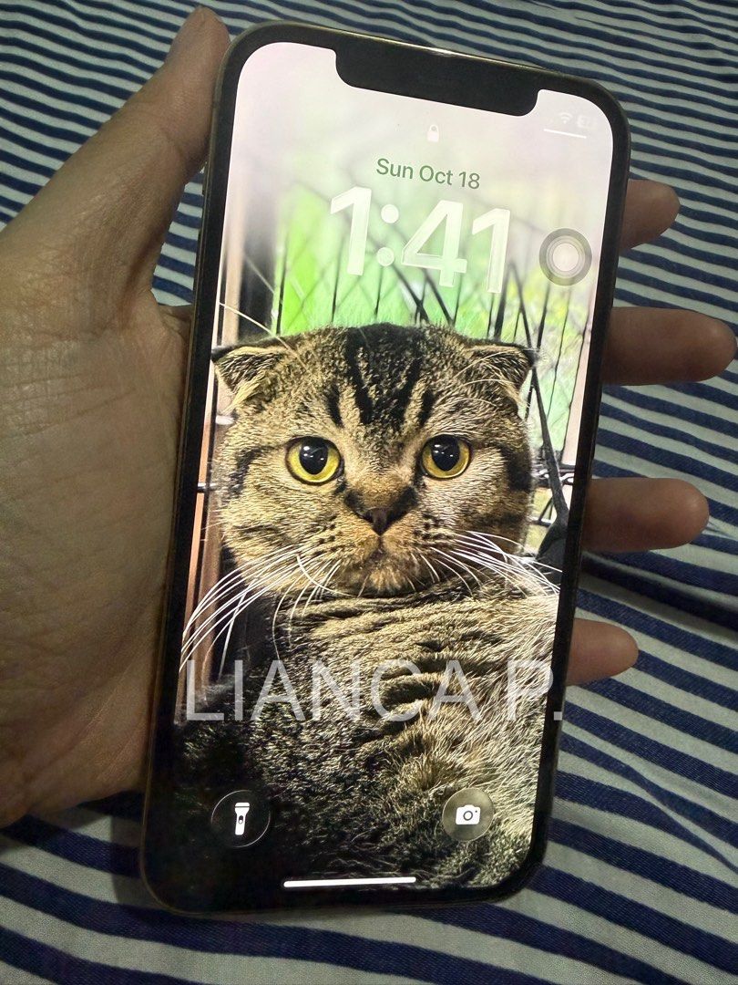 Iphone 12 pro 128gb (Category: iPhone 12 Series) located in San Jose del Monte. Submitted by lianxxx (Listing ID 1468758187, Image 2). Description: Iphone 12 pro 128gb ₱13,500 -with case and cord only -data and wifi use -no sim restriction -first owner/lady owned -no history of repair rfs: will switch to android FOR SALE ONLY. SJDM, Bulacan.