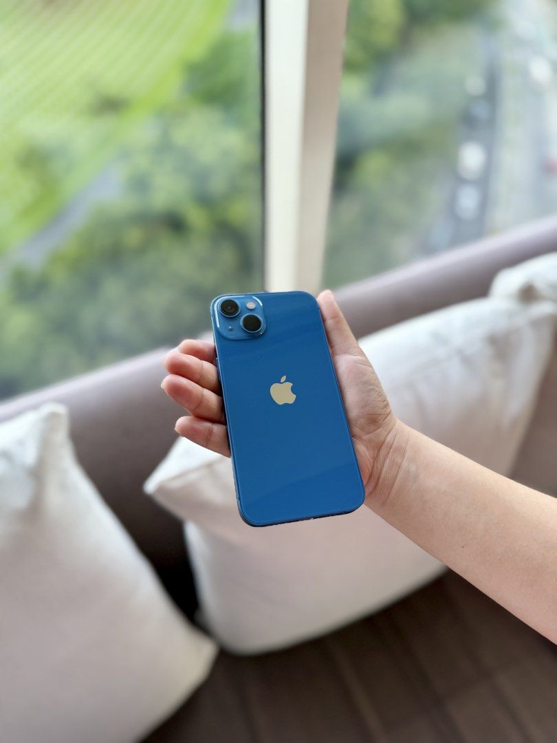 iPhone 13, 128GB, Blue (Category: iPhone 13 Series) located in Taguig. Submitted by perfume_addict (Listing ID 1468783562, Image 2). Description: Fully working, no issues. Face ID, iCloud, cameras, speakers all working. * Battery health: 84% * Smart locked (works with Smart SIM only) * No visible scratches * FREE Casetify case worth 3K (bought in HK) ✅Price slightly negotiable. ❌No low-ballers please. 📍BGC, Taguig Pick up preferred. Happy to let