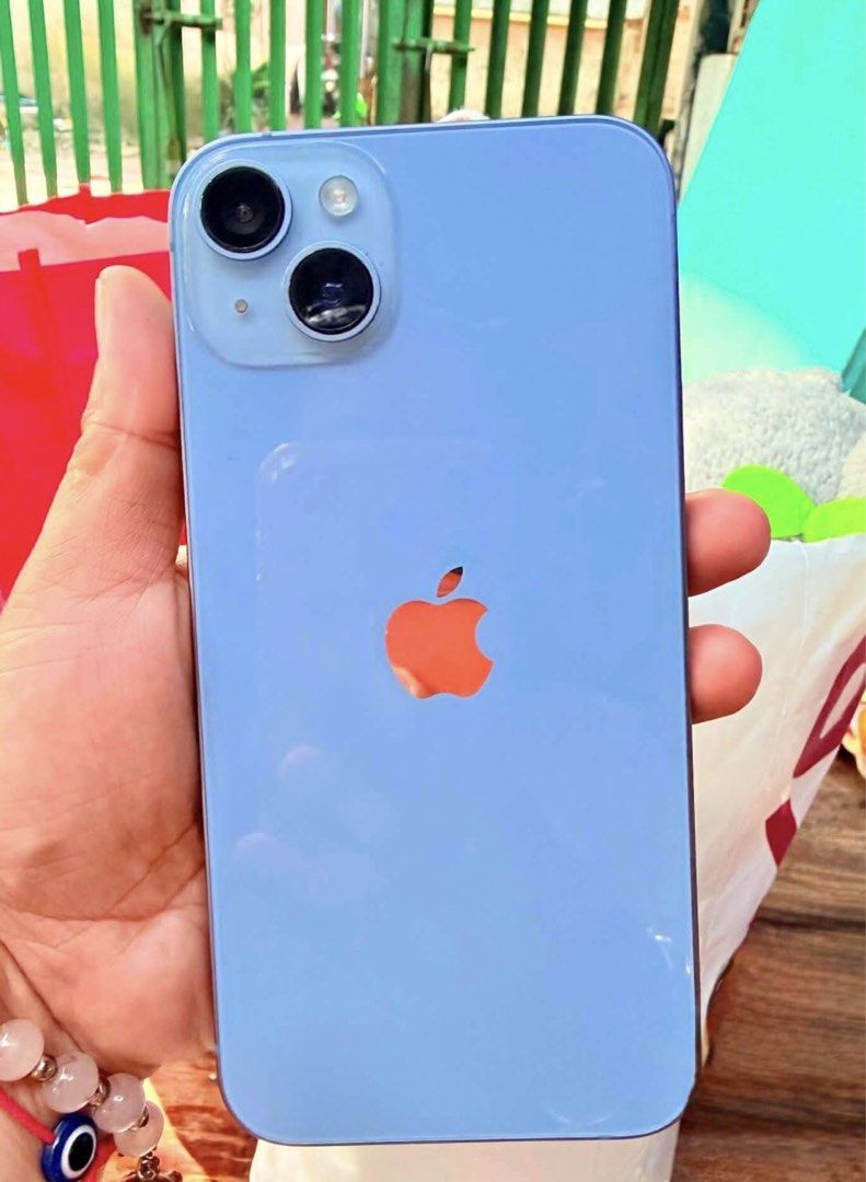 iPhone 14 plus (128GB) (Category: iPhone 14 Series) located in Cavite. Submitted by denis_11 (Listing ID 1468780590, Image 2). Description: FOR Sale/ Swap iPhone 14 Plus Blue (128Gb) Lady Owned No hidden issue, no history of repair 74%Battery Health Original Battery Makunat pa ZP/A Local Variant NTC Factory Unlock (No SIM Restrictions) Face ID working True Tone working Crisp buttons Can reset all you want With box same imei and cord Location: bac