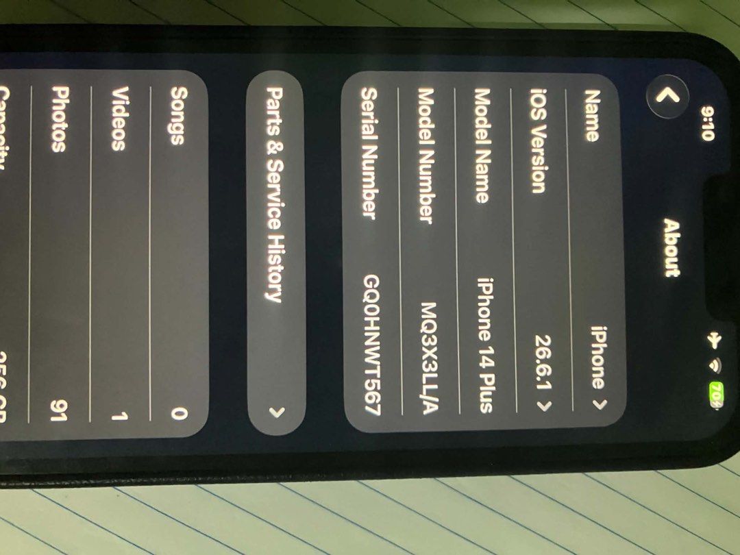 iphone 14 plus 256gb (Category: iPhone 14 Series) located in Bacoor. Submitted by iyazxui (Listing ID 1468784925, Image 1). Description: ip 14 plus 256 gb no sim restrictions issue: di ko na alam ba’t di nag on, di ko naman nalalaglag may dent sa upper right. no warranty goods for parts na siya or if willing kayo mag risk for repairs .