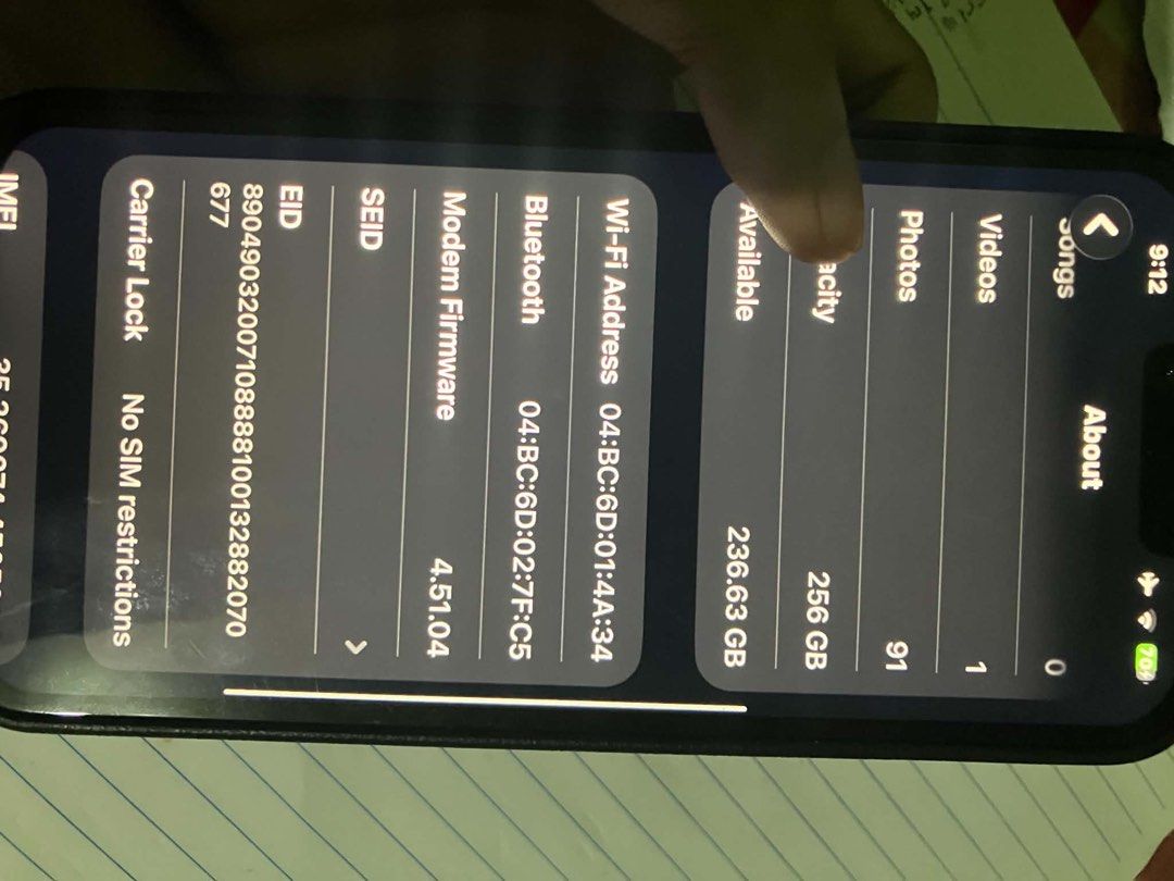 iphone 14 plus 256gb (Category: iPhone 14 Series) located in Bacoor. Submitted by iyazxui (Listing ID 1468784925, Image 3). Description: ip 14 plus 256 gb no sim restrictions issue: di ko na alam ba’t di nag on, di ko naman nalalaglag may dent sa upper right. no warranty goods for parts na siya or if willing kayo mag risk for repairs .