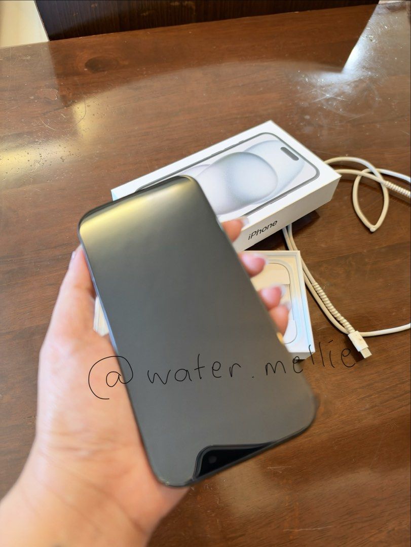 Iphone 15 128gb (Category: iPhone 15 Series) located in Marikina City. Submitted by toymachine.117 (Listing ID 1468774811, Image 2). Description: - Model: Apple iPhone 15 - Storage: 128GB - Color: Black - Condition: 98% smooth, well-maintained - Battery Health: 89% - Inclusions: Original box and USB-C cable - Meetup Locations: Eastwood City, Marikina City, Bonifacio Global City (BGC).