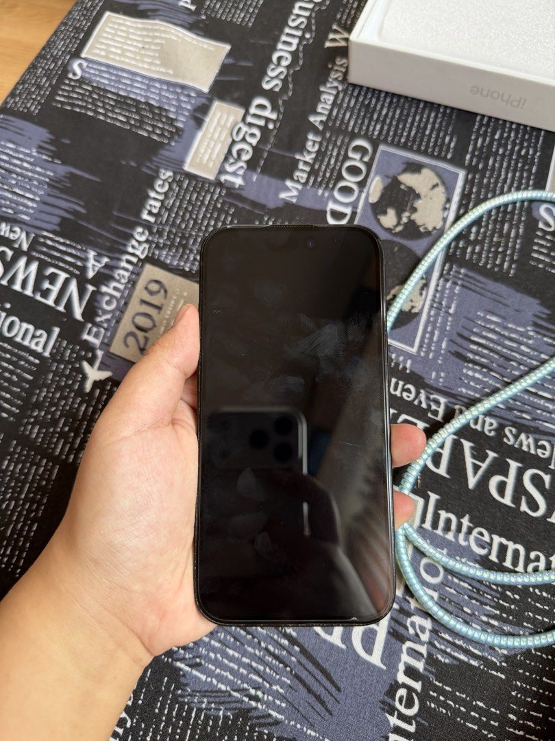 Iphone 15 (256GB) Black (Category: iPhone 15 Series) located in San Fernando. Submitted by jaehauls (Listing ID 1468733478, Image 3). Description: For Sale Only [Slightly Negotiable, no to low balling] - Color: Black - Storage: 256GB - Battery Health: 82% (Original battery) - Condition: 100% working condition (Face ID, cameras, display, speakers, buttons all functional) - Has minor paint chips near the camera ring (doesn’t affect photos/lenses) -