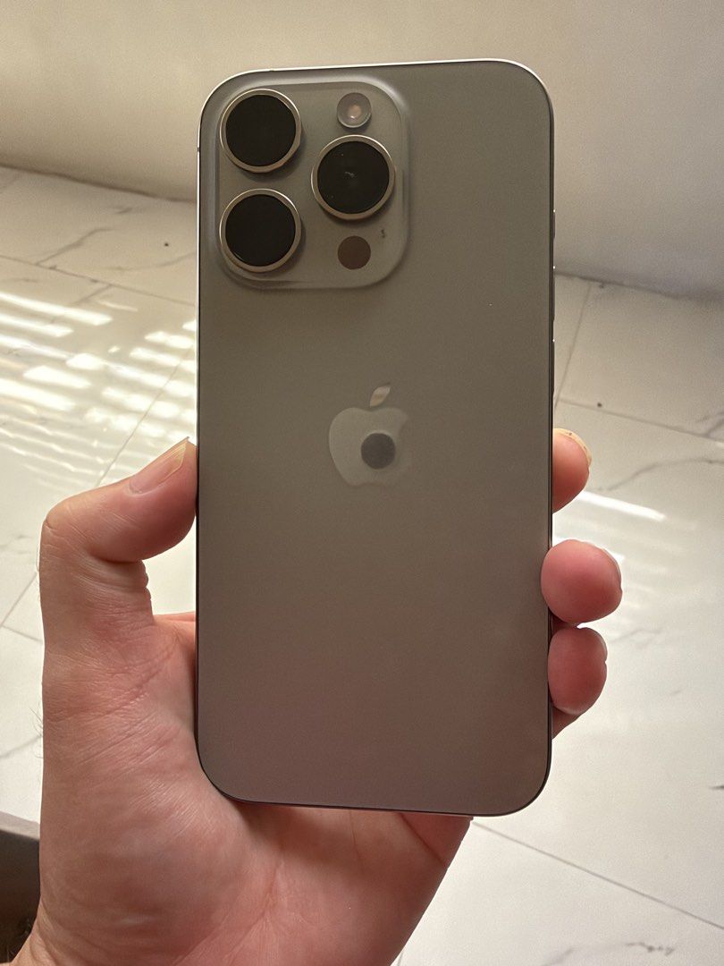 iPhone 15 Pro - Natural Titanium -128gb (Category: iPhone 15 Series) located in Binan City. Submitted by chellonado (Listing ID 1468726792, Image 1). Description: Open line .