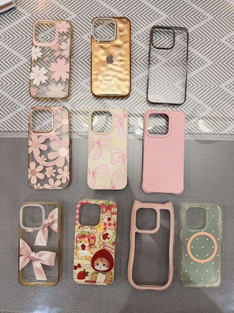 Iphone 15 pro case bundle (Category: Cases & Sleeves) located in Manila. Submitted by happylvoe (Listing ID 1468893061, Image 2). Description: Assorted iphone 15 pro cases (selling as a bundle only) Bundle B total of 10 assorted cases Some cases need cleaning (manage expectations, still usable ;).