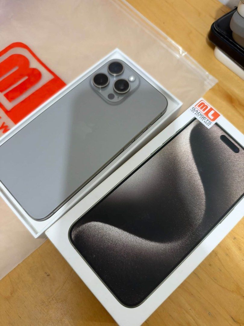 Iphone 15 Pro Max 256gb (Category: iPhone 15 Series) located in Manila. Submitted by vastwolf.5e4c51 (Listing ID 1468923470, Image 1). Description: Helping a friend! FOR SALE IPHONE 15 PRO MAX 256GB‼️‼️‼️ Bought at ML Gadgets on IG Battery Health: 82% Storage: 256gb Lady Owned-Personal Phone No repair history All original parts Unli reset/update Open Line RFS: Phone Upgrade ₱36,000 Negotiable 📍Pasig.