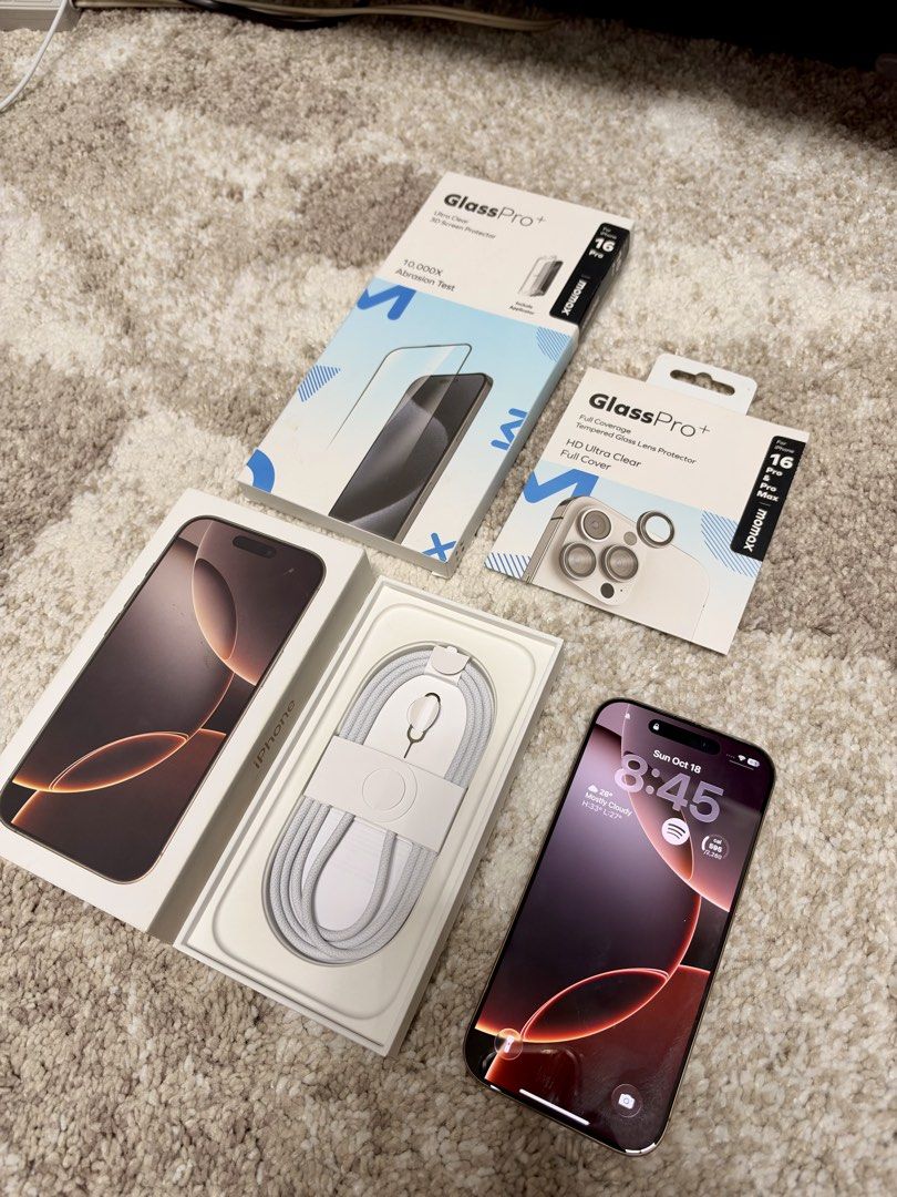 iPhone 16 Pro (256GB) with FREEBIES! (Category: iPhone 16 Series) located in Pasig City. Submitted by ecrz19 (Listing ID 1468912447, Image 1). Description: iPhone 16 Pro 256GB Open line 99% smooth no dent no basag, just one minor tuldok sa side frame (paki check sa last photo) barely noticeable lalo na kung naka case naman. Probably got it from sand na pumasok sa case. Unit is well taken care off, tempered screen replaced yearly so yung naka inst