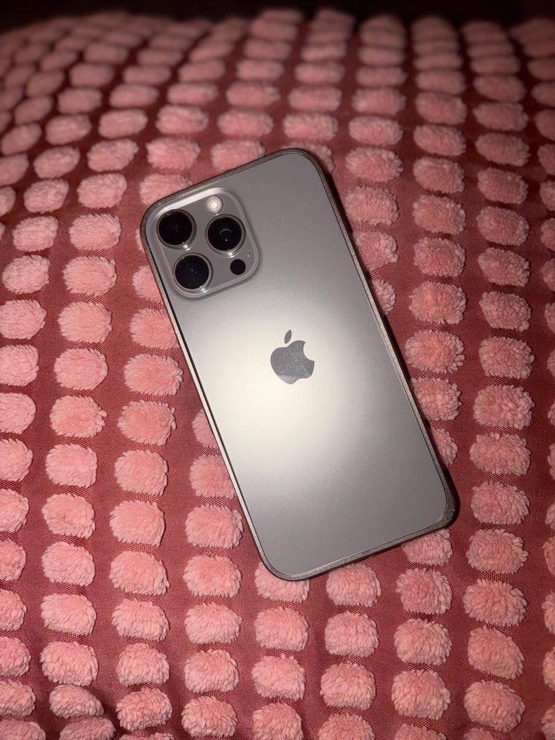 Iphone 16 pro max (Category: iPhone 16 Series) located in Makati City. Submitted by buymystuffplsxoxo (Listing ID 1468882444, Image 1). Description: - bought in powermac bgc - factory unlocked - 87% batt percentage - no dents, whatsoever - comes with box, original cord, 3 cases (2 were bought in powermac also) - price is nego - loc: makati - can send photos upon request! .