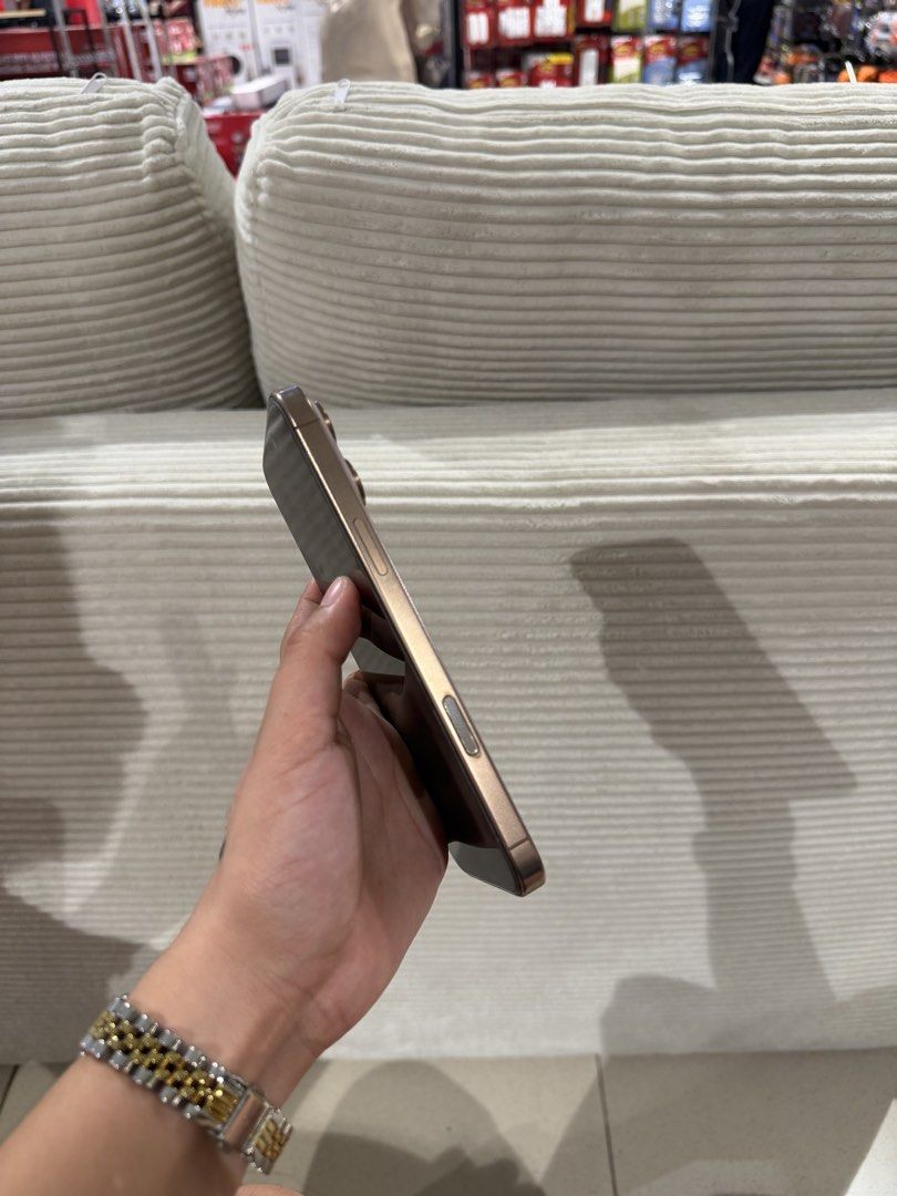 iphone 16 pro max 256 gb no issue (Category: iPhone 16 Series) located in Quezon City. Submitted by sulitfindshere (Listing ID 1468777267, Image 2). Description: for sale only ‼️ iphone 16 pro max desert titanium 256 gb no issue 💯 79% battery health 🔋 open line unit with case only ₱39,990 (fixed) meet ups: sm north | trinoma | one ayala.