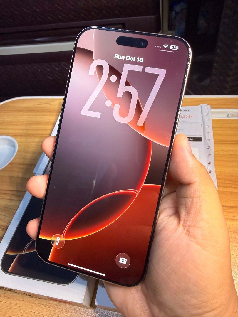 iPhone 16 Pro Max 256Gb (Category: iPhone 16 Series) located in Caloocan City. Submitted by shope18345 (Listing ID 1468778793, Image 2). Description: For sale only iPhone 16 Pro Max | Desert titanium •Local purchased NTC •Openline both physical & esim •90% Battery health original •No repair history check all you •NO ISSUES, SOBRANG KINIS •Complete original package with free case. •WITH ORIGINAL RECEIPT 📍South caloocan area FIX PRICE.