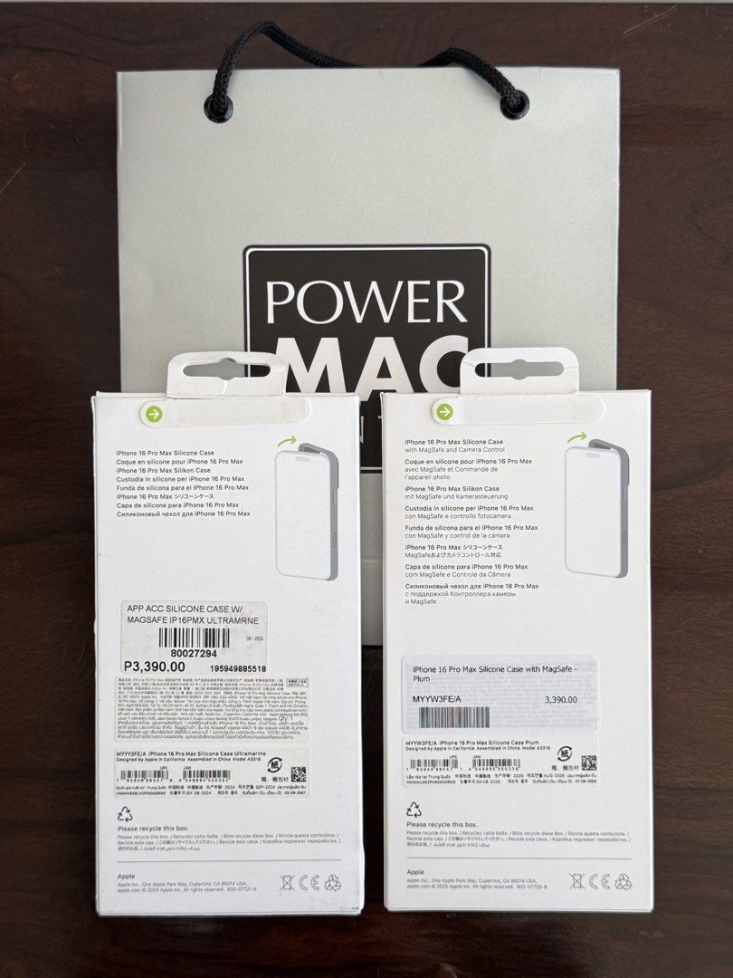 iPhone 16 Pro Max Silicone Case (Category: Cases & Sleeves) located in Butuan. Submitted by m.lldyyy___ (Listing ID 1468719450, Image 2). Description: For sale: iPhone 16 Pro Max Silicone Cases Power Mac purchased both for P1,000.00 (free sf) If per piece: P600 (plus sf) Ultramarine P400 (plus sf) Plum.