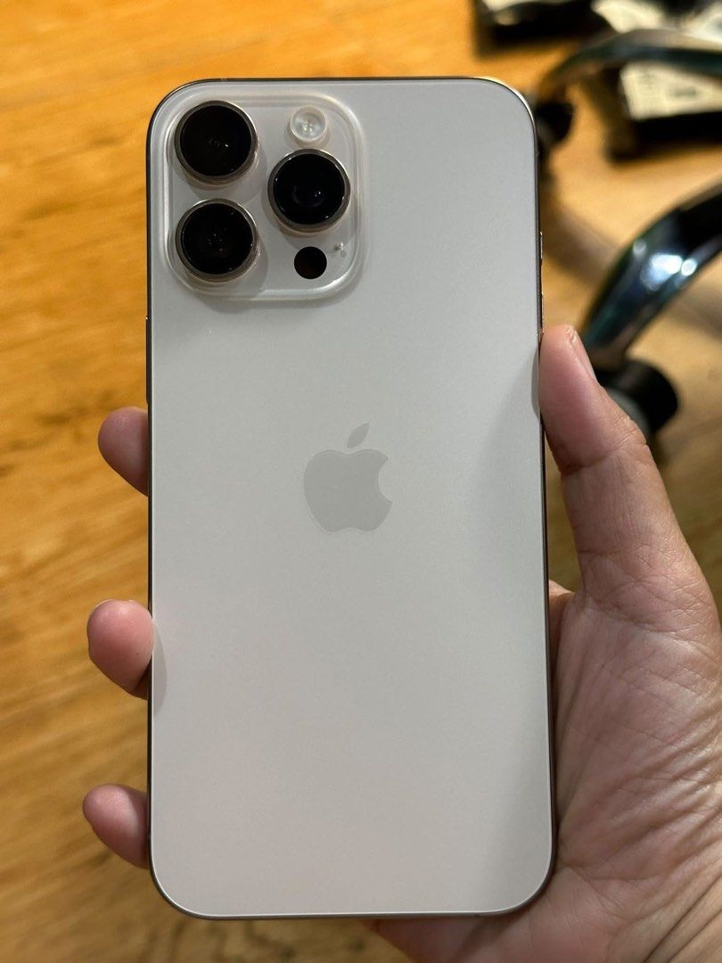 iPhone 16 Promax US (Category: iPhone 16 Series) located in San Jose del Monte. Submitted by crag_012 (Listing ID 1468927387, Image 2). Description: For Sale or Swap to IOS only iPhone 16 Promax 256gb Desert Titanium LL/A esim only inclusion: box same imei, orig cord, and cases 90%Bh No issue, no repair like new pa po ito.. Selling price 42k fixed Can swap sa 15 Promax add 10k kung 85% up pa battery and no issues ok lng din kung US variant basta 