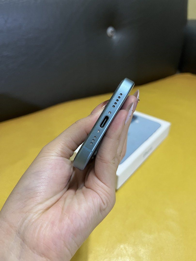 iphone 16 teal 128gb (Category: iPhone 16 Series) located in Pasig City. Submitted by wornbyrei (Listing ID 1468730510, Image 3). Description: iPhone 16 teal 128gb 100% battery health Warranty : may 2027 Openline Complete No performance issues 1 week personal warranty ₱36,000 📍pasig city.