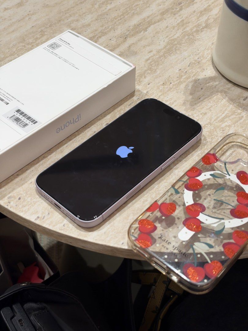 Iphone 17 256gb Lavander FU NTC (Category: iPhone 17 Series) located in Caloocan City. Submitted by aetong15 (Listing ID 1468887580, Image 2). Description: For sale or swap Iphone 17 256gb Lavander Factory Unlocked, NTC Approved 100% Battery health, 238 Cycle count Under warranty until 03/18/2027 Complete with box, cord and Katespade case QC/Caloocan or halfway meetup.