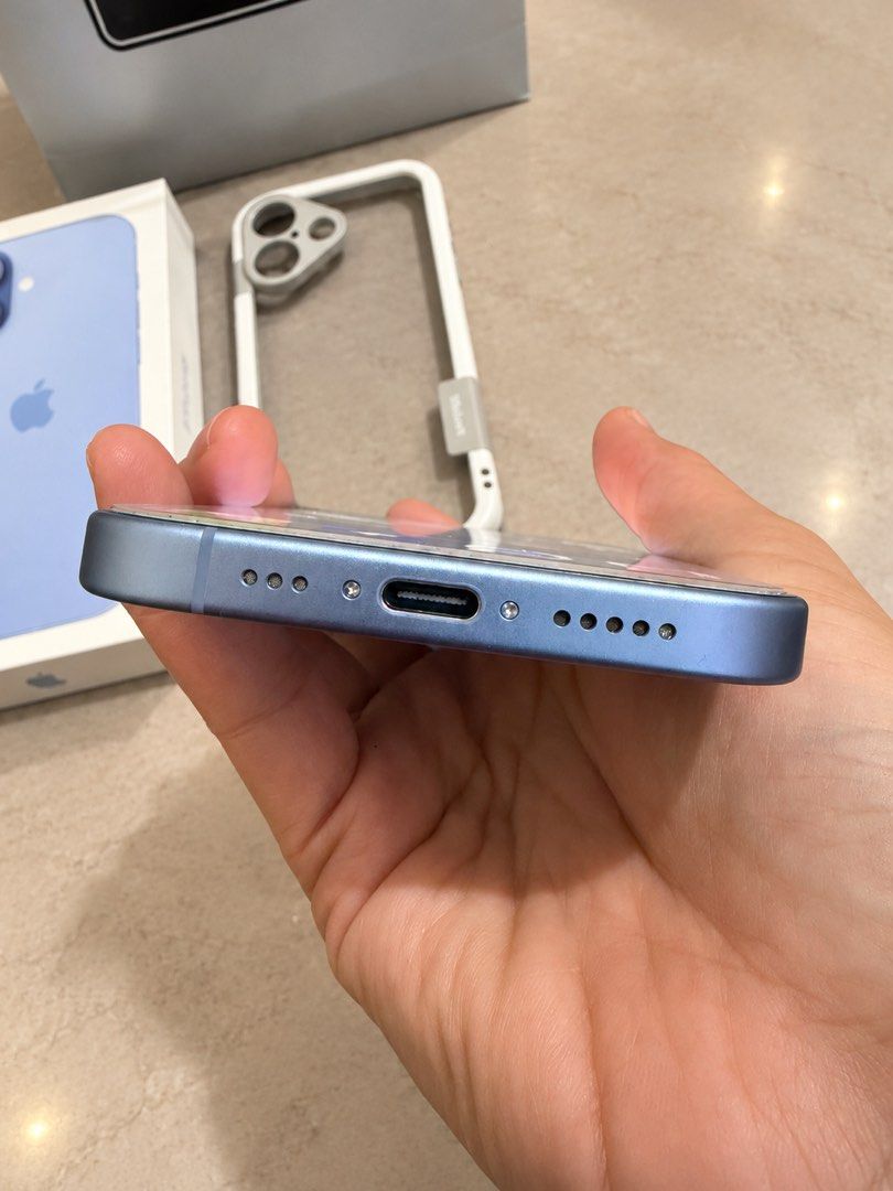 IPhone 17 in Mist Blue (256GB/FU/NTC) (Category: Other Gadgets) located in San Pedro. Submitted by cathy_paras (Listing ID 1468754697, Image 3). Description: 📱 iPhone 17 — Mist Blue | 256GB 💾 256GB Storage 🔓 Factory Unlocked 🇵🇭 NTC Approved 🔋 92% Battery Health 📦 Complete Original Package 💯 99% Smooth — No Issues 🛠️ No History of Repair ✅ Check & Reset All You Want! 📍 Location: San Pedro, Laguna 📍 Meet-up: Robinsons Galleria South 🚨 P
