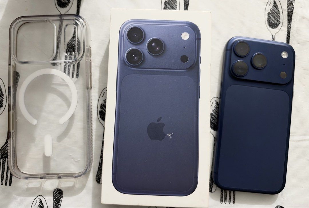 Iphone 17 Pro 256GB FOR SALE (Category: iPhone 17 Series) located in Bulacan. Submitted by gtuks (Listing ID 1468845292, Image 1). Description: FOR SALE: iPhone 17 Pro 256GB / Deep Blue Personally owned and well taken care of. ❤️ Details: • Bought: November 2025 • Battery Health: 90% • Condition: No dents, well-maintained • Alaga sa phone: Always used with Slim & Zagg Case • Storage: 256GB • With box pa. • Reason for Selling: Upgrade PM for price