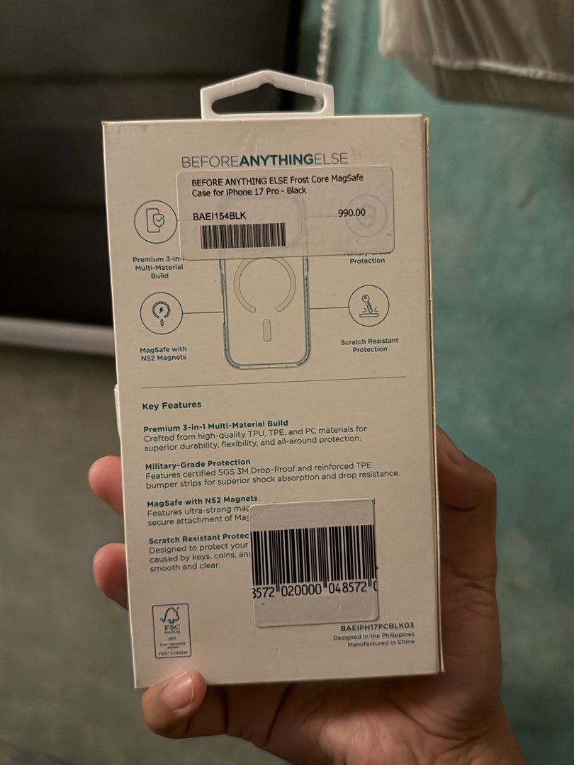 Iphone 17 pro case (beforeanythingelse) (Category: Cases & Sleeves) located in Caloocan City. Submitted by oh_its_ian (Listing ID 1468861918, Image 3). Description: Got it from Powermac last August 2026. Too bulky for my hands eh.