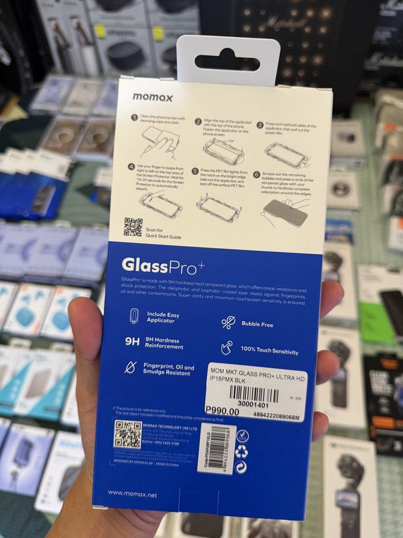 Iphone 18 Pro Max Momax Gift Set (Category: Cases & Sleeves) located in Quezon City. Submitted by law.1789 (Listing ID 1468915625, Image 3). Description: 18 Pro Max Momax Gift Set SRP - 2370 Sale Price - 999 Momam Gift Set includes Case, Lens Protector, and Tempered Glass.