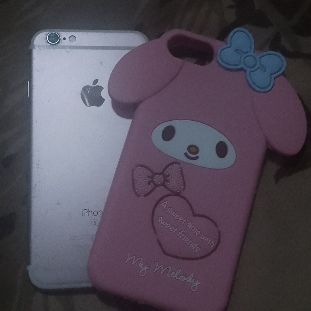 iphone 6s rose gold (Category: iPhone 6 Series) located in Pasig City. Submitted by sychenonen (Listing ID 1468761677, Image 2). Description: 64 gb 96% batt health touch id not working inclusion: charger cable, headset, my melody case and tempered pasig loc pickup or jnt.