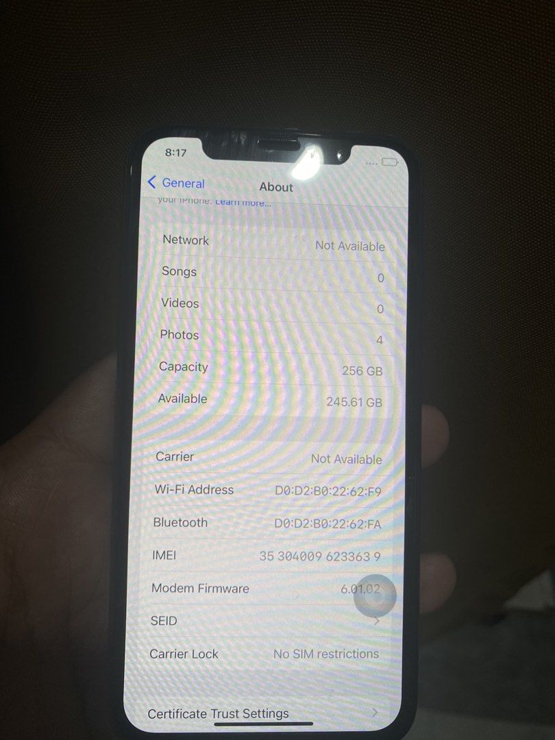 IPhone X 256GB (Category: iPhone X Series) located in Manila. Submitted by marcpadin (Listing ID 1468888669, Image 3). Description: Iphone X 256GB.
