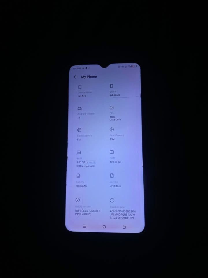 Itel a70 (Category: Android Others) located in Pagadian. Submitted by romenallauderes (Listing ID 1468824885, Image 3). Description: no issue hindi na nagamit kasi may other phone na .