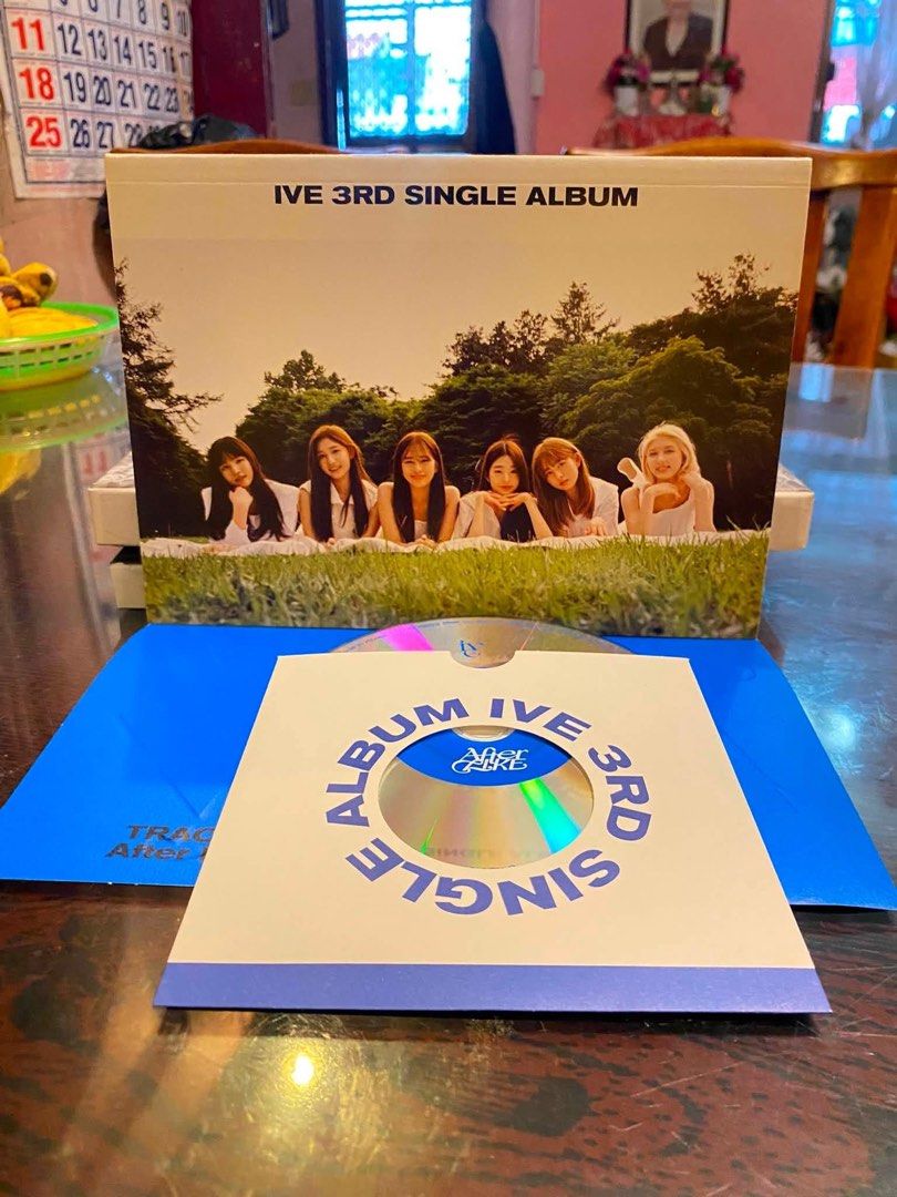 IVE 3rd Single Album After LIKE (Category: CDs & DVDs) located in Manila. Submitted by waltdisney10 (Listing ID 1468769629, Image 1). Description: - Item: IVE 3rd Single Album - After LIKE - Inclusions: Photobook packaging (grassy field cover) and official CD in paper sleeve - Condition: As shown in pictures - Perfect for DIVEs and K-pop album collectors.