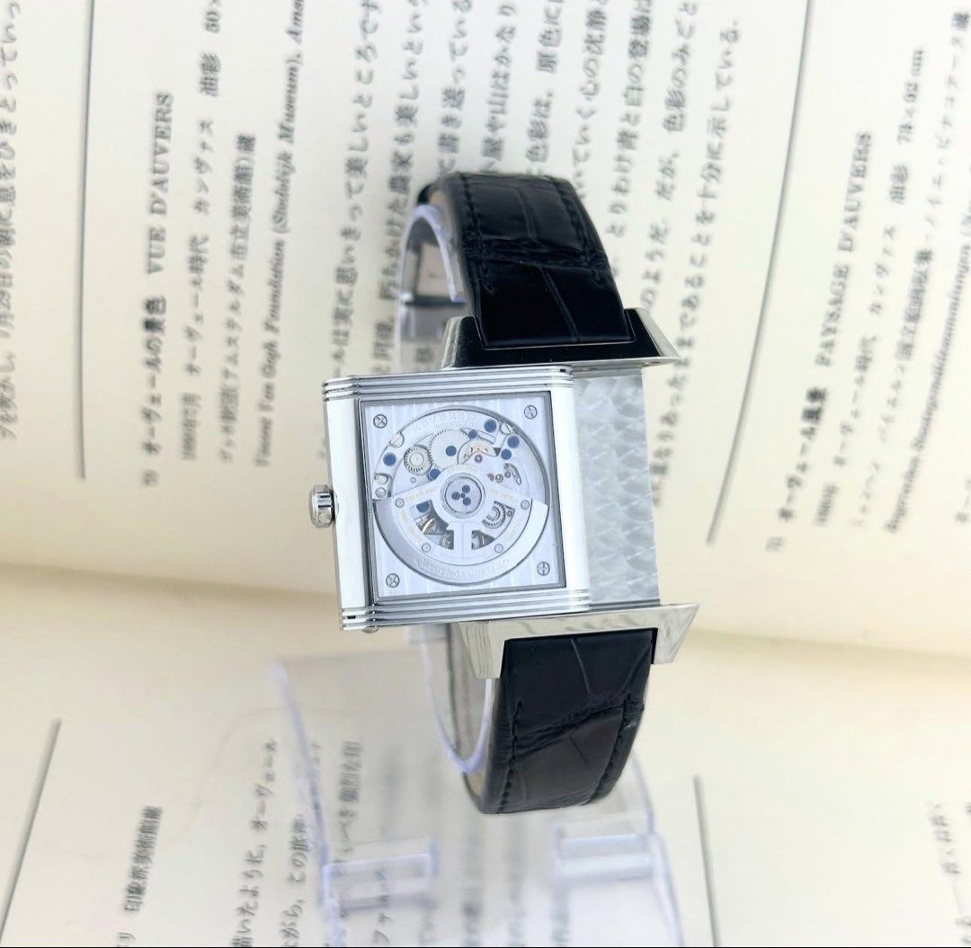 Jaeger-LeCoultre Reverso Unisex (Category: Luxury Watches) located in Manila. Submitted by lugs.to.lugs (Listing ID 1468752575, Image 1). Description: Jaeger LeCoultre Reverso UNISEX with Date - Ref. 234.8.66 - 29mm x 42mm Steel Swivel Case - Automatic with Date, Cal. 754 - See Through Back on the other side of the swivel - JLC Representation Box and Guarantee Certificate - Original Used Croc Leather Strap (85%) and Original Deployant Buckle - Ca
