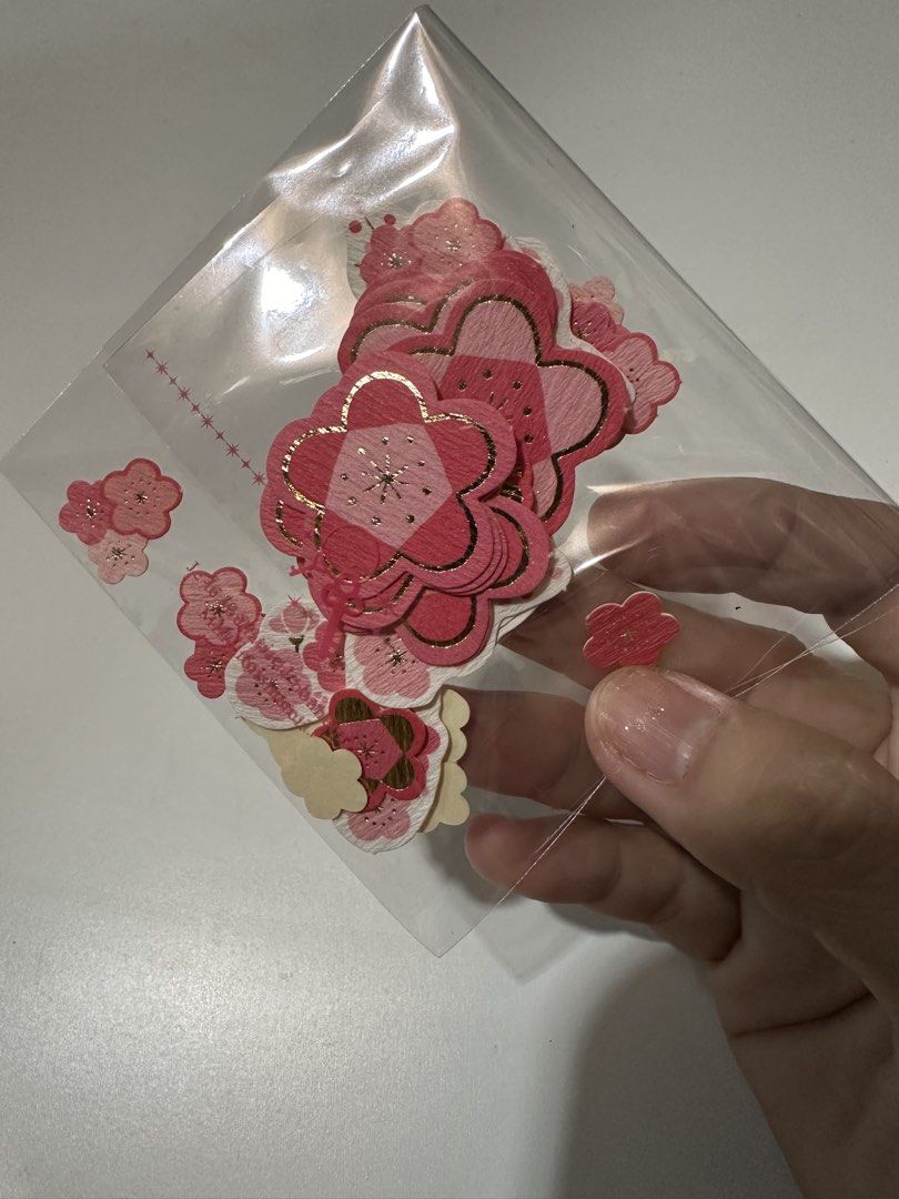 Japanese Sakura Stickers set (Category: Other Stationery & Craft) located in Davao. Submitted by favoritepreloved (Listing ID 1468802021, Image 1). Description: 💜 Assorted sizes.
