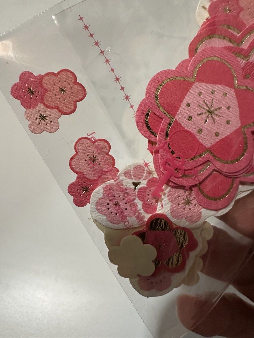 Japanese Sakura Stickers set (Category: Other Stationery & Craft) located in Davao. Submitted by favoritepreloved (Listing ID 1468802021, Image 2). Description: 💜 Assorted sizes.