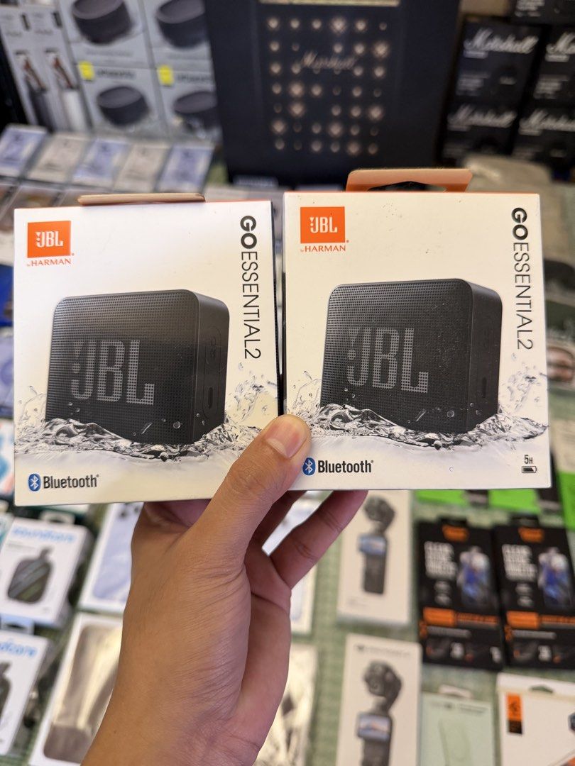 JBL GO Essential 2 Portable Bluetooth Speaker Black (Category: Soundbars, Speakers & Amplifiers) located in Quezon City. Submitted by law.1789 (Listing ID 1468915720, Image 1). Description: SRP - 2579 Sale Price - 1149 - Brand: JBL Go Essential 2 - Color: Black - Condition: Brand new, factory-sealed in original retail box - Durability: IP67 waterproof and dustproof design, perfect for outdoors - Battery Life: Up to 5 hours of continuous playtime 
