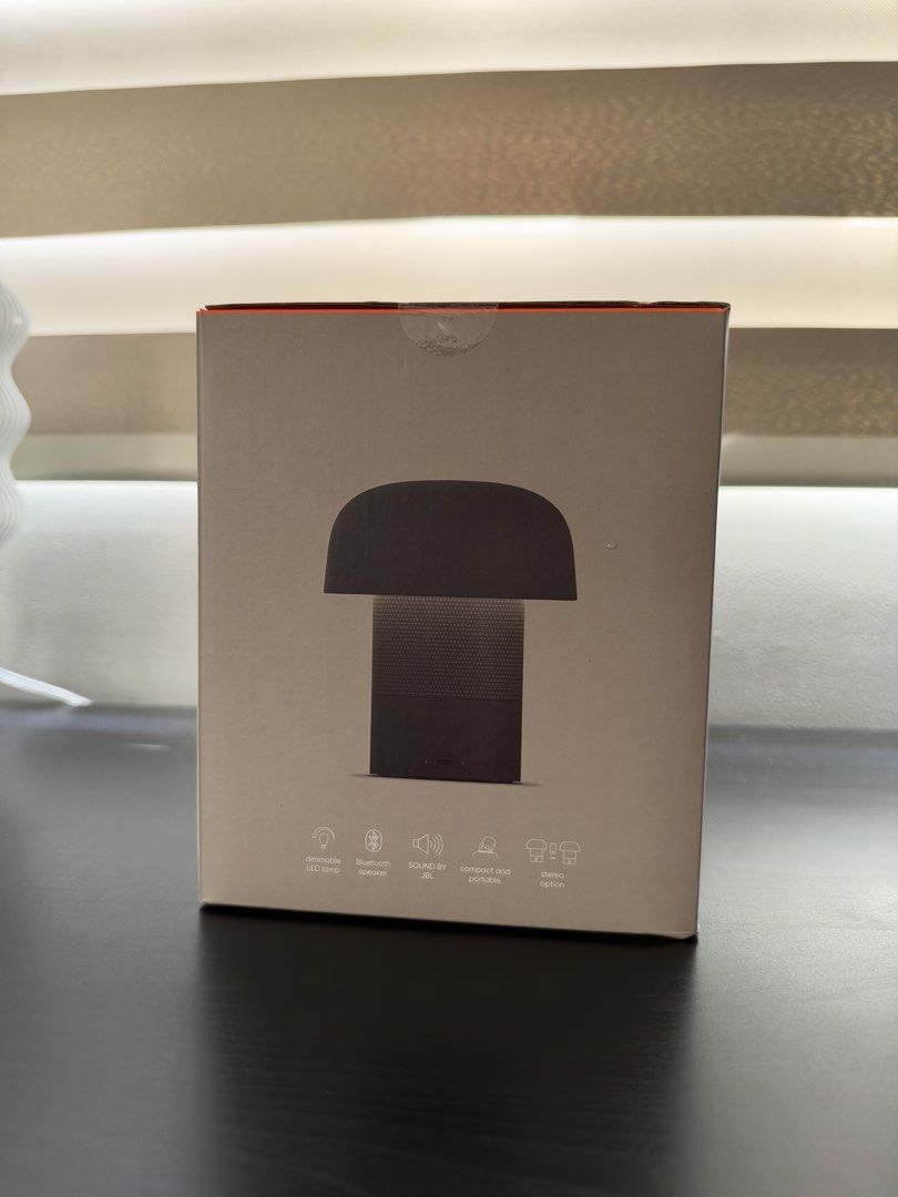JBL Kooduu Sensa Play Mini Dimmable LED Lamp and Bluetooth Speaker (Category: Soundbars, Speakers & Amplifiers) located in Quezon City. Submitted by jensineg (Listing ID 1468925485, Image 3). Description: Specs • 10 Watts Full Range Speaker • Bluetooth 5.3 • up to 11 hours of play time* • 2600 mAh rechargeable battery • 4.0 hours charging time • 2900K color temperature • 150 Lumen • 0-100% stepless dimmer • USB-C charging dock inlcuded Dimentions