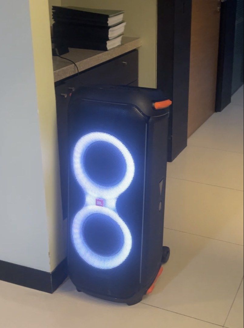 JBL PartyBox 710 Portable Party Speaker (Category: Soundbars, Speakers & Amplifiers) located in Pasig City. Submitted by shop.rdm (Listing ID 1468886753, Image 2). Description: Powerful party speaker with dynamic LED lights, karaoke controls, and heavy-duty build. Easy to transport with built-in handles and wheels. Clean, tested, and working great for indoor and outdoor events. Barely used. Retails for P38,249.00. Negotiable!.