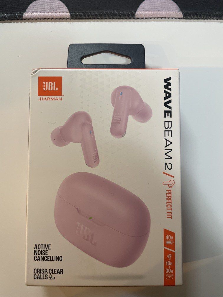 JBL Wave Beam 2 Pink (Category: Earphones) located in Mabalacat. Submitted by j31700 (Listing ID 1468881791, Image 1). Description: Brand new Never opened RFS: Bought wrong product.