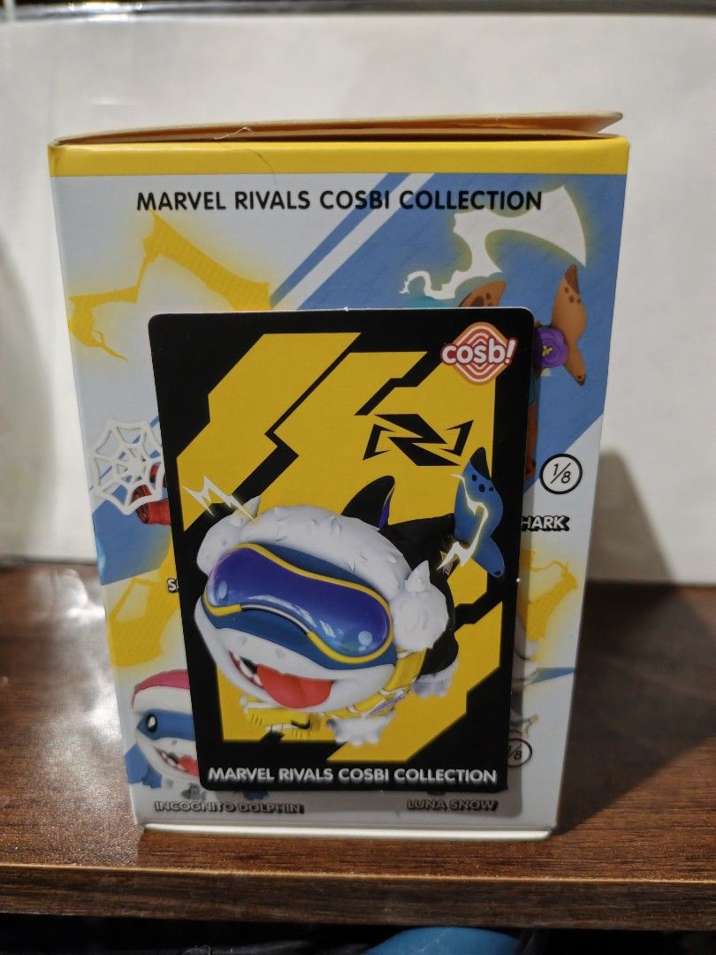 JEFF THE LAND SHARK (Category: Designer & Blind Box Toys) located in Antipolo. Submitted by makasalanan (Listing ID 1468805092, Image 1). Description: - MARVEL RIVALS COSBI BLIND BOX - BOX & CARD INCLUDED - NOT YET OPENED FROM PLASTIC.