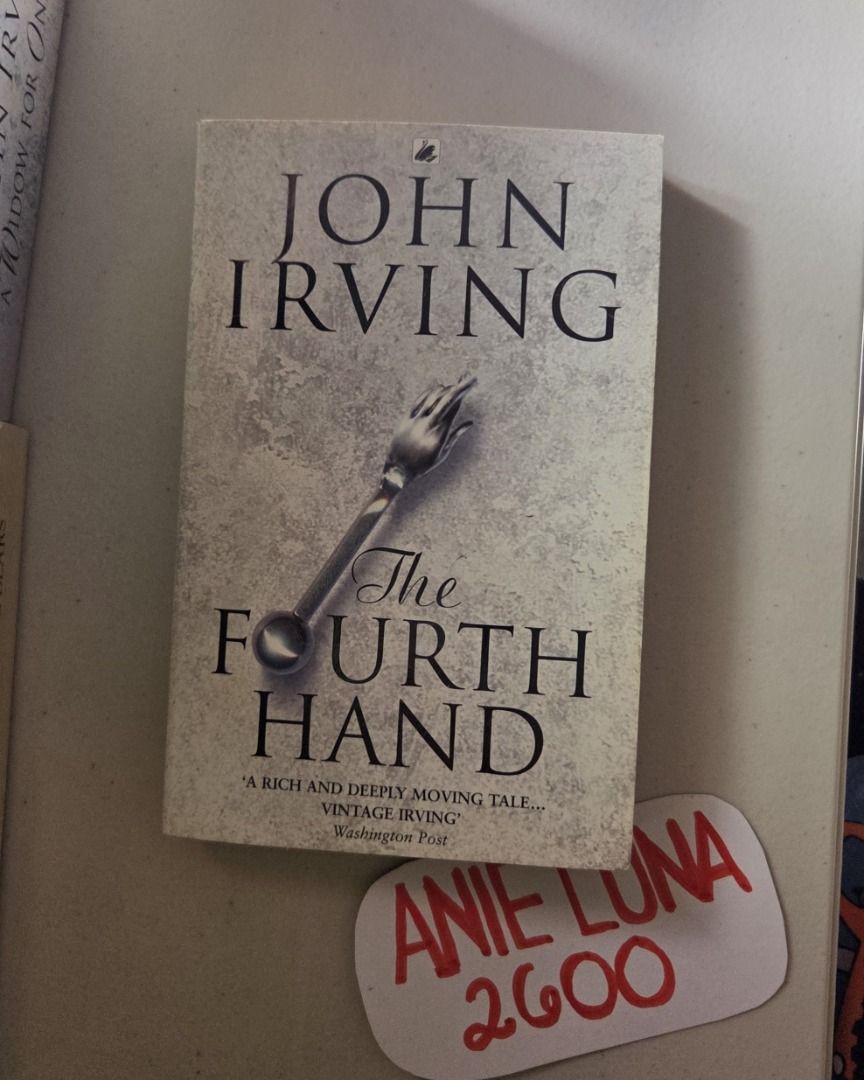 John Irving Paperback Novel Collection - 8 Books Bundle (Category: Storybooks) located in Baguio. Submitted by anieluna2600 (Listing ID 1468718856, Image 3). Description: Set of 8 John Irving paperback novels and memoirs - Includes: Setting Free the Bears, The Fourth Hand, Until I Find You, The Imaginary Girlfriend, Trying to Save Piggy Sneed, The 158-Pound Marriage, The Cider House Rules, and A Widow for One Year .