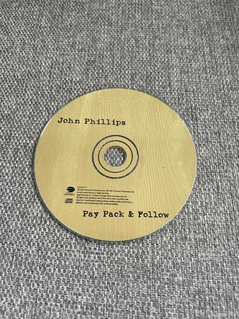 John Phillips Pay Pack & Follow Music CD (Category: CDs & DVDs) located in Dasmarinas. Submitted by sfclosetcleanup (Listing ID 1468751035, Image 2). Description: .