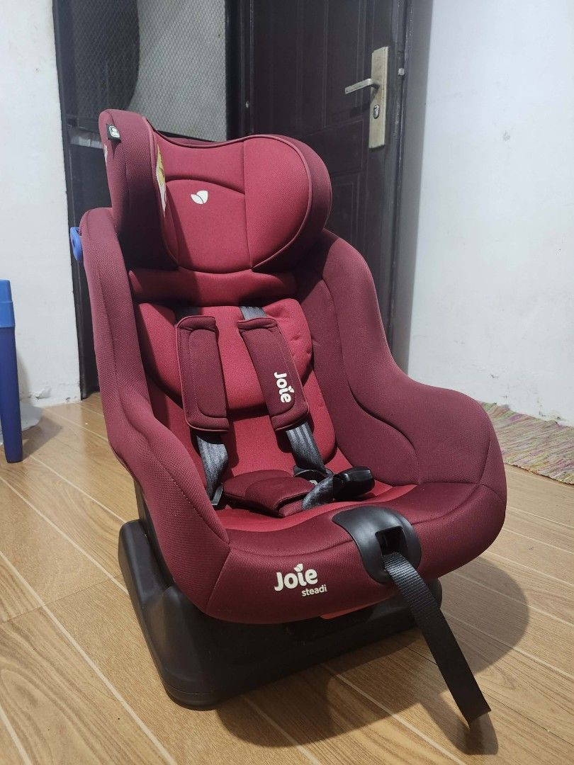 JOIE STEADI CARSEAT (Category: Car Seats) located in Silang. Submitted by hakutofi (Listing ID 1468712940, Image 2). Description: JOIE STEADI CARSEAT FOR SALE USED LESS THAN 5 TIMES • Php 5000 (Bought for Php 11,000) • Can be used by infants up to kids 18kgs (5-6 years old) • Extra padding not included (lost when we moved houses) • Puting Kahoy/AUP/MAC/MAMC • RFS: di masyado nagamit; decluttering • No issues, goods na goods.