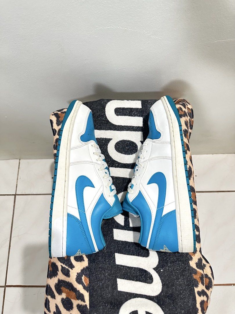 Jordan 1 Low Aquatone (Category: Casual Shoes) located in Manila. Submitted by retro.philippines (Listing ID 1468801795, Image 3). Description: • Size 11 US Mens • Used but not Abused • No Box • Free Shoe Tree • Free Shipping via J&T (Around Luzon Only) ₱ 1,750 Negotiable if sure buyer PM for Details. Unli Legit Check Money Back Guaranteed if Proven Fake.