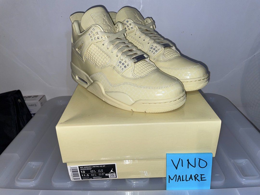Jordan 4 x Balvin Lemonade/Amazonas (Category: Sneakers) located in Marikina City. Submitted by sneakahboi_official (Listing ID 1468723140, Image 1). Description: J4 Balvin "Lemonade"/"Amazonas" 💛🍋 For sale ONHAND MARIKINA AREA Size 10 👟 8.5k only 💵 DM AND MAKE OFFERS 📩 Unli vouch lc 🫡 Meetup: MARIKINA/CUBAO or areas nearby 🚊.