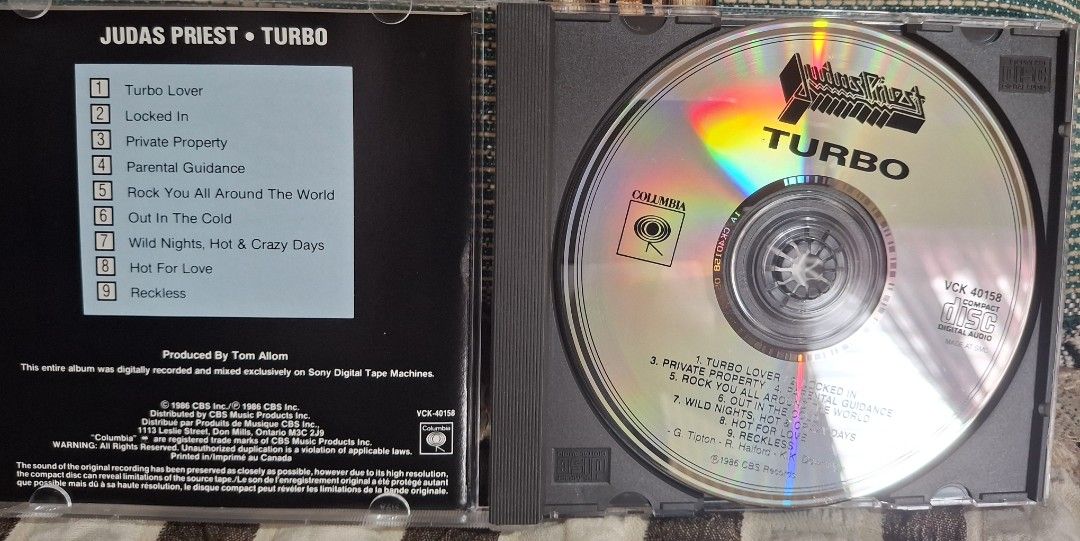 Judas Priest - Turbo (Category: CDs & DVDs) located in Davao. Submitted by vintageklasiks (Listing ID 1468927058, Image 2). Description: .