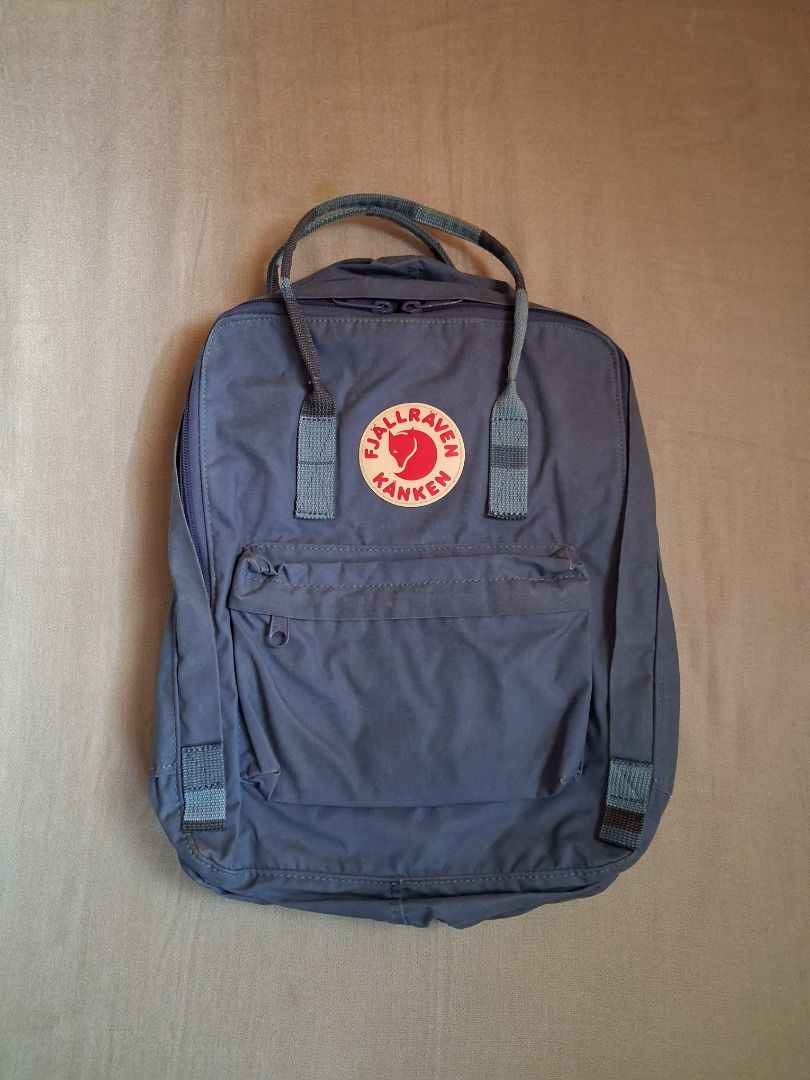Kanken classic backpack (Category: Backpacks) located in Quezon City. Submitted by threeleggeddog (Listing ID 1468844395, Image 1). Description: pre-loved 7.5/10 condition blue color.