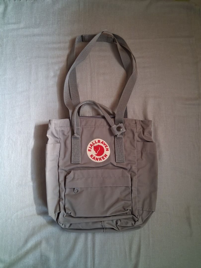 Kanken totepack mini G-1000 (Category: Tote Bags) located in Quezon City. Submitted by threeleggeddog (Listing ID 1468830849, Image 1). Description: pre-loved 9/10 condition grey color.