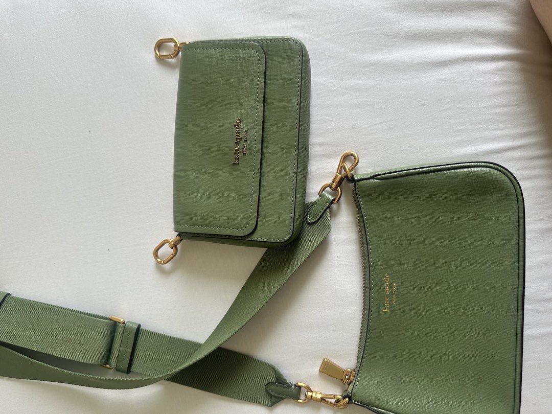 Kate Spade Double Bag Green (Category: Cross-body Bags) located in Taguig. Submitted by g0dlen (Listing ID 1468794125, Image 2). Description: .